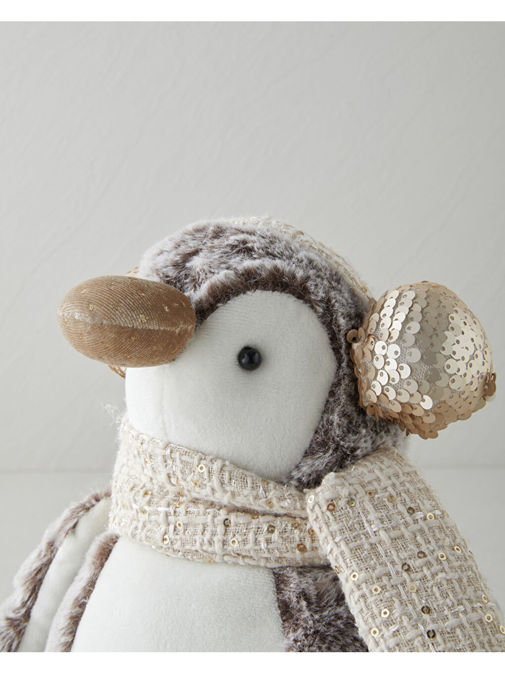 Penguin Dekoratif Obje 33 cm Gri-1