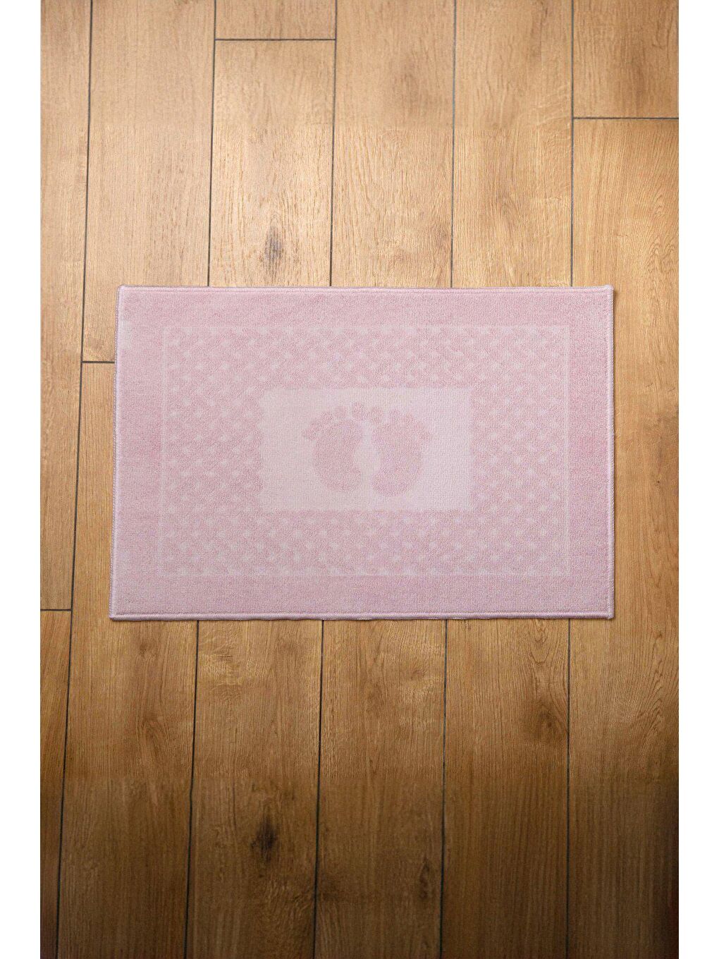 Pembe Desenli Ayak Havlusu-1