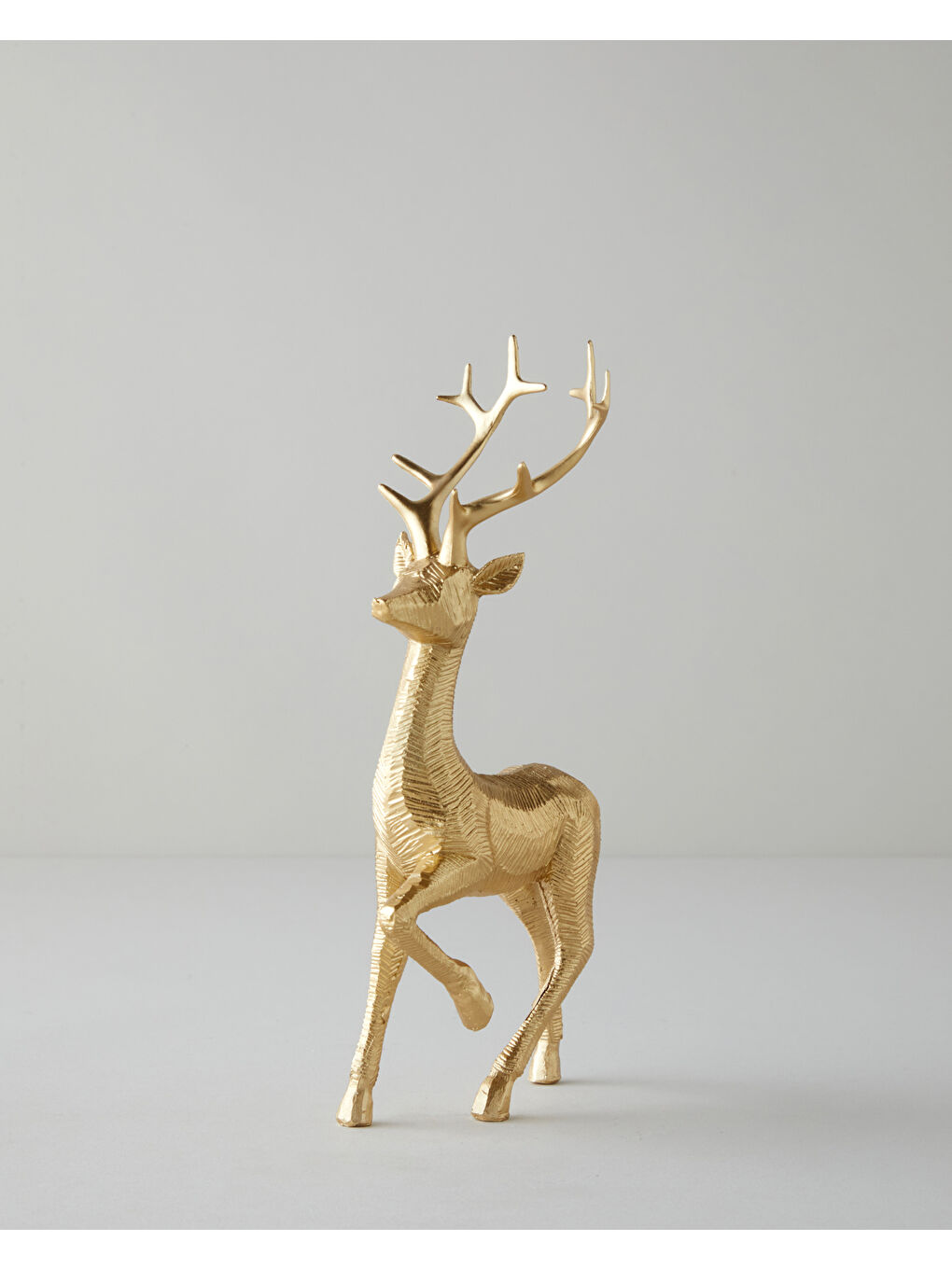 Sarı Deer Biblo 21 cm Gold