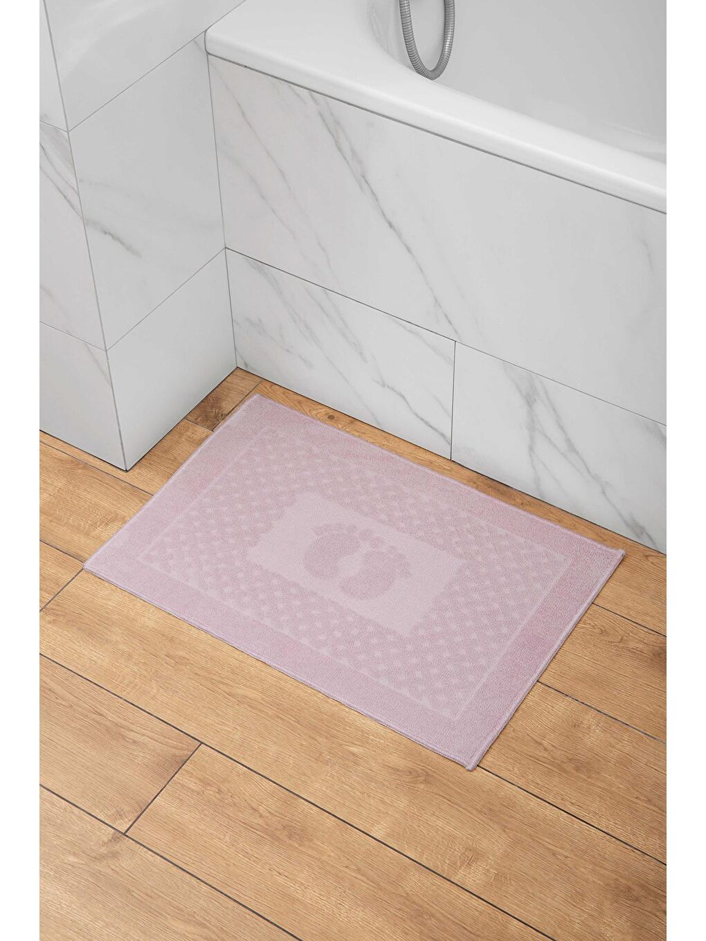 Pembe Desenli Ayak Havlusu-2