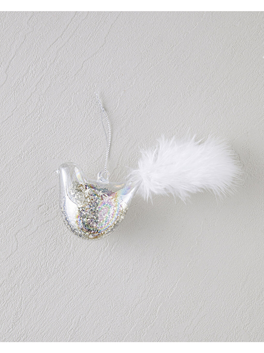 Boise Yılbaşı Ağaç Süsü 7x14 cm Beyaz