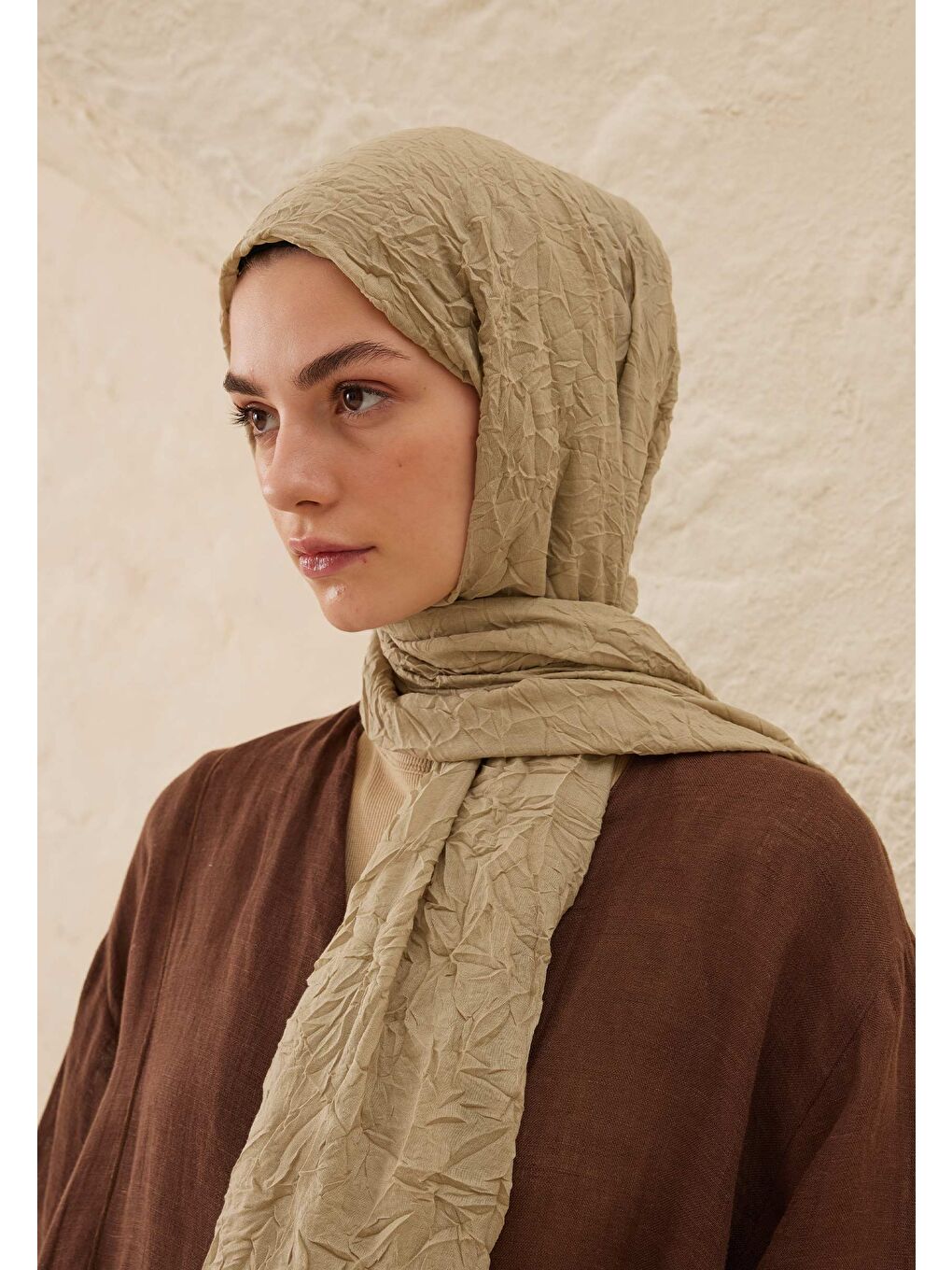 Vual Crash Şal Uçuk Yeşil-1