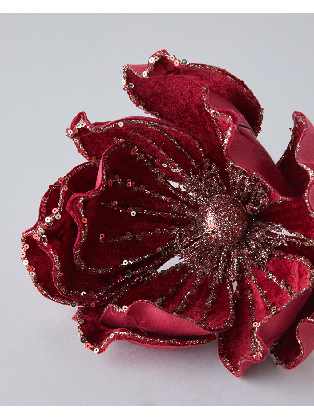 Aura Tek Dal Yapay Çiçek 25 cm Kırmızı-1