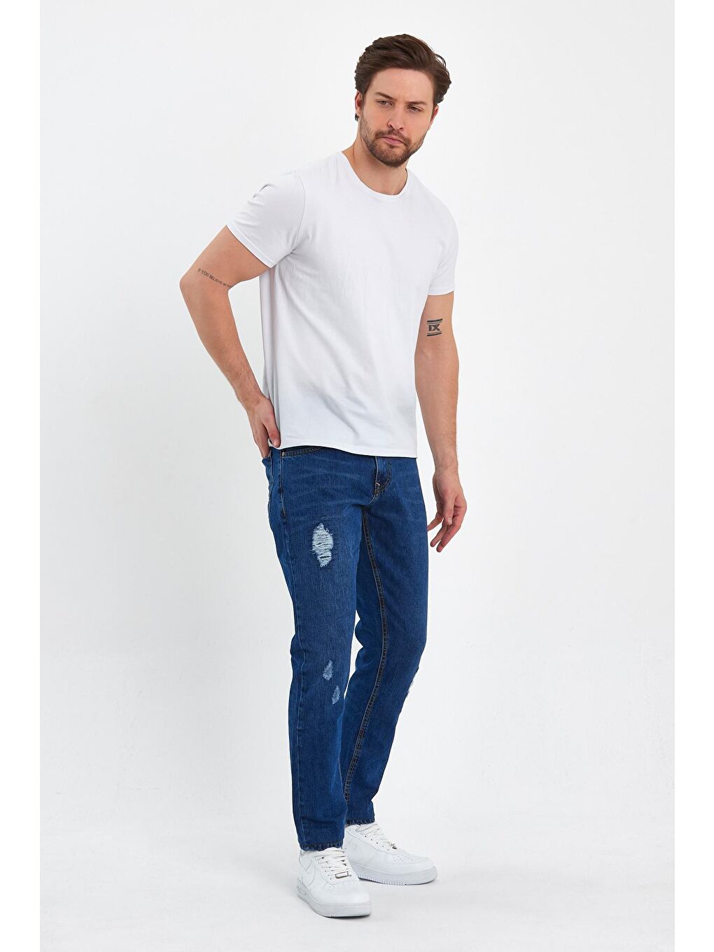 İndigo Santoz 01 Slim Fit Erkek Jean-1