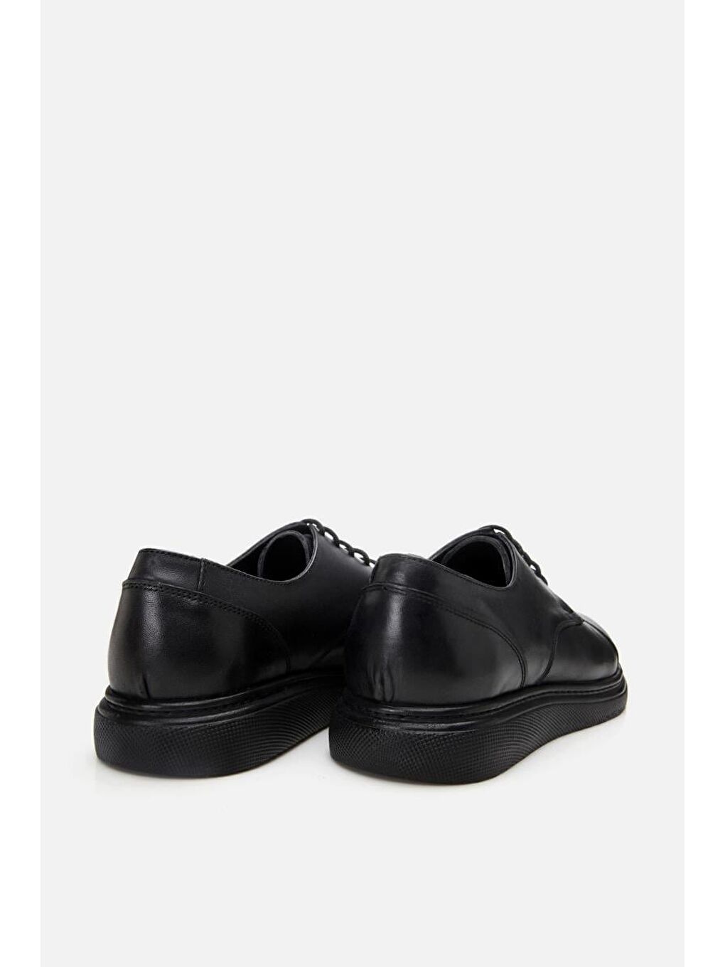 Erkek Deri Siyah Hafif Tabanlı Klasik Ayakkabı-7