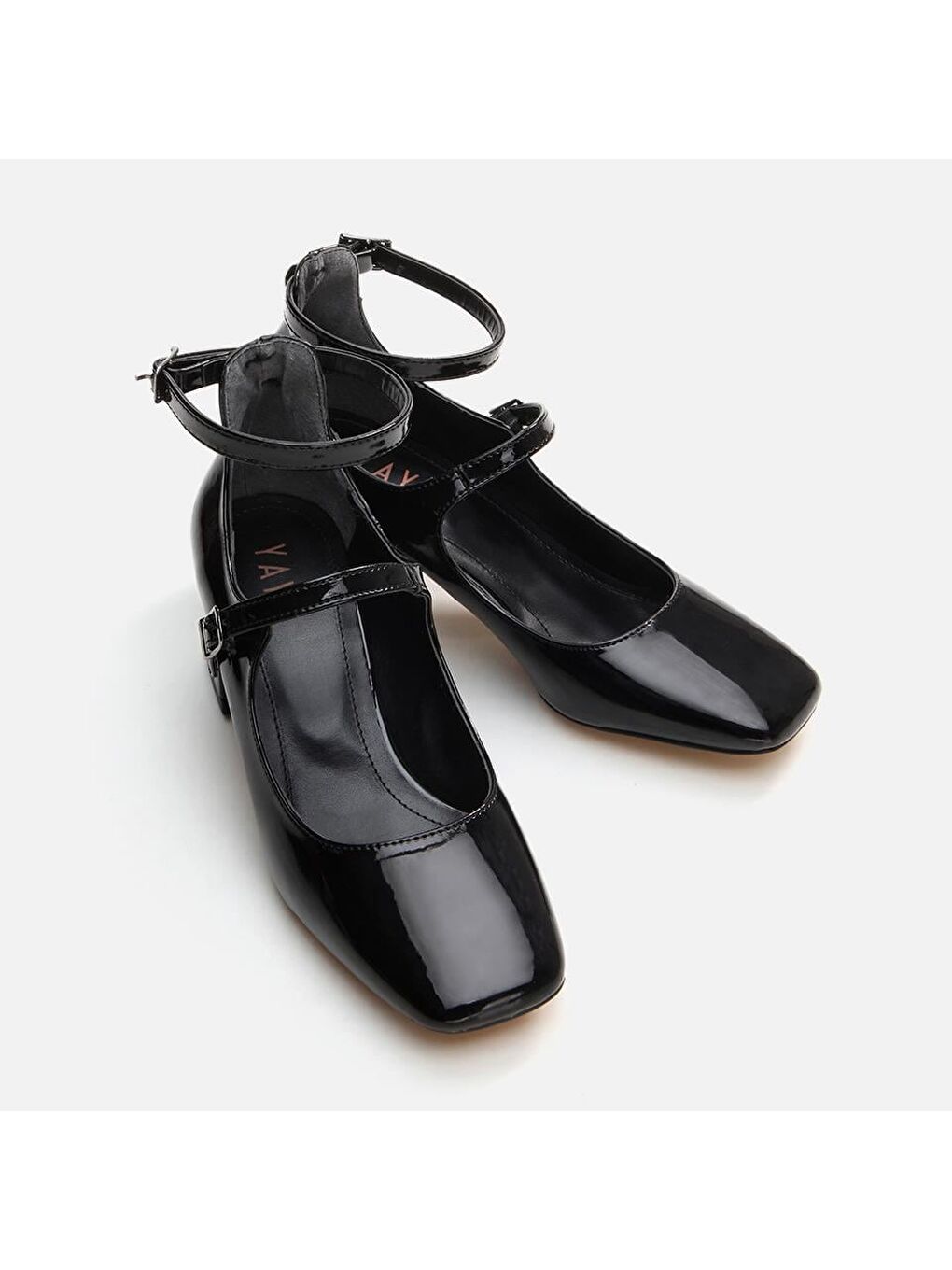 Siyah Kadın Kalın Topuklu Ayakkabı-3