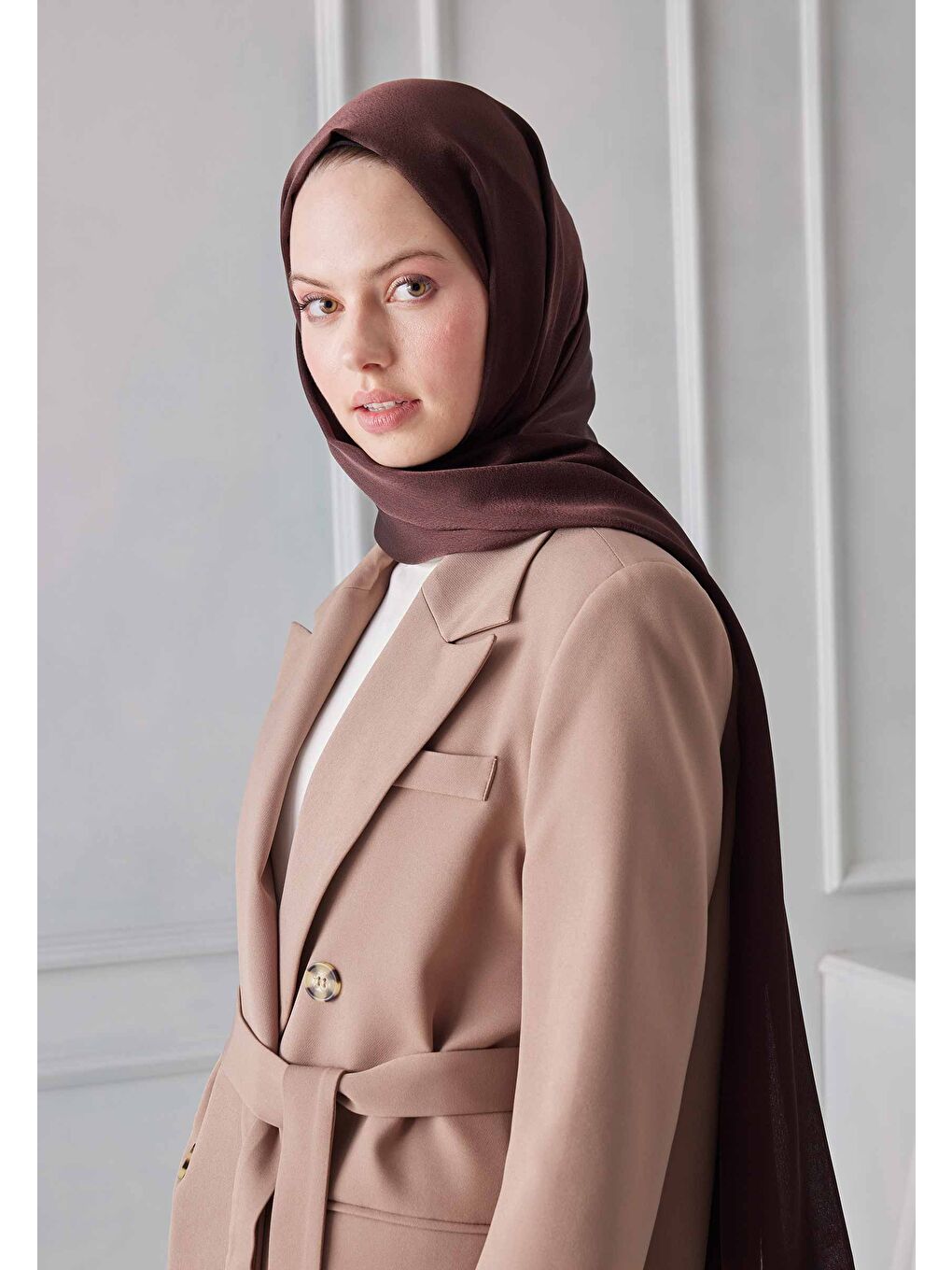 Kahverengi Janjanlı Şal Acı Kahve-2