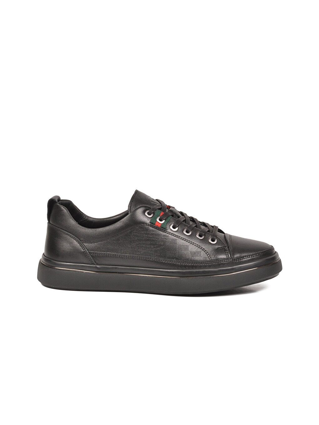 Siyah Hakiki Deri Erkek Sneaker Memory Taban Casual Ayakkabı M665 M