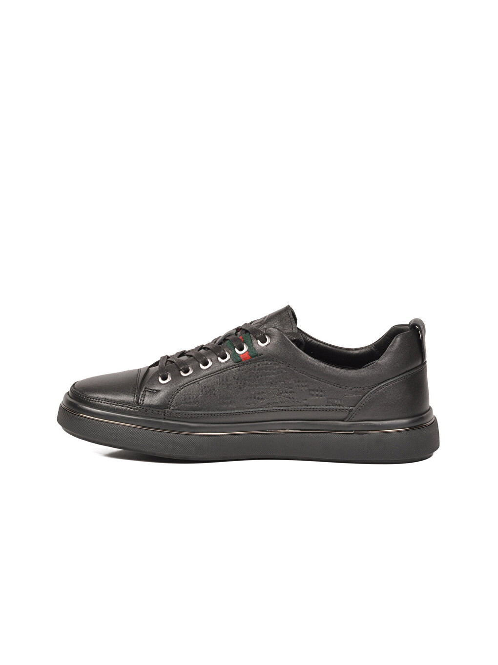Siyah Hakiki Deri Erkek Sneaker Memory Taban Casual Ayakkabı M665 M-1