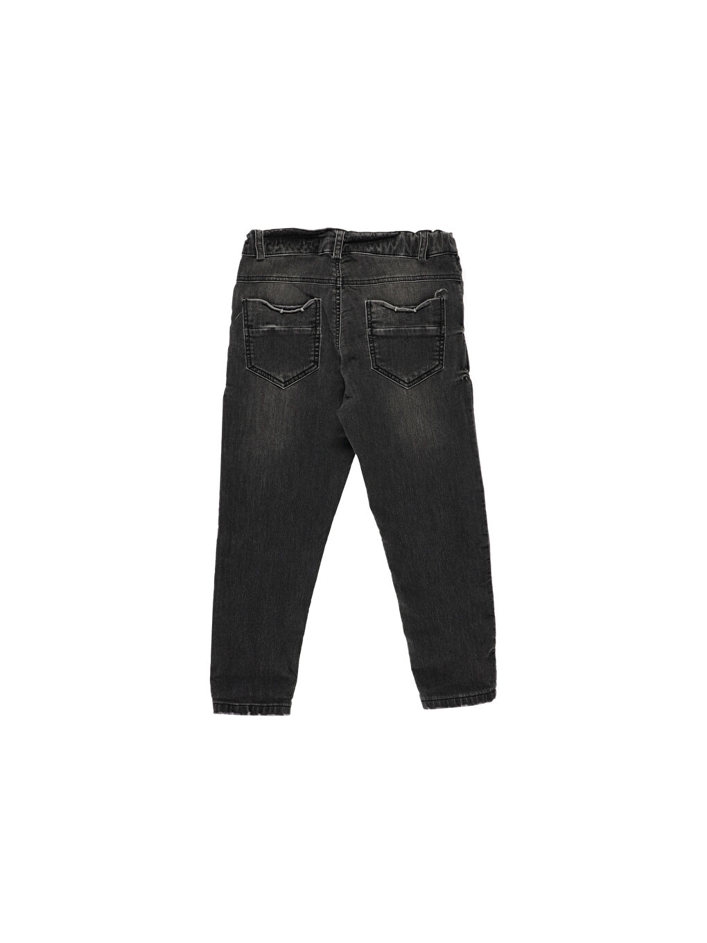 Gri Erkek Çocuk Özel Yıkamalı Denim Pantolon-1