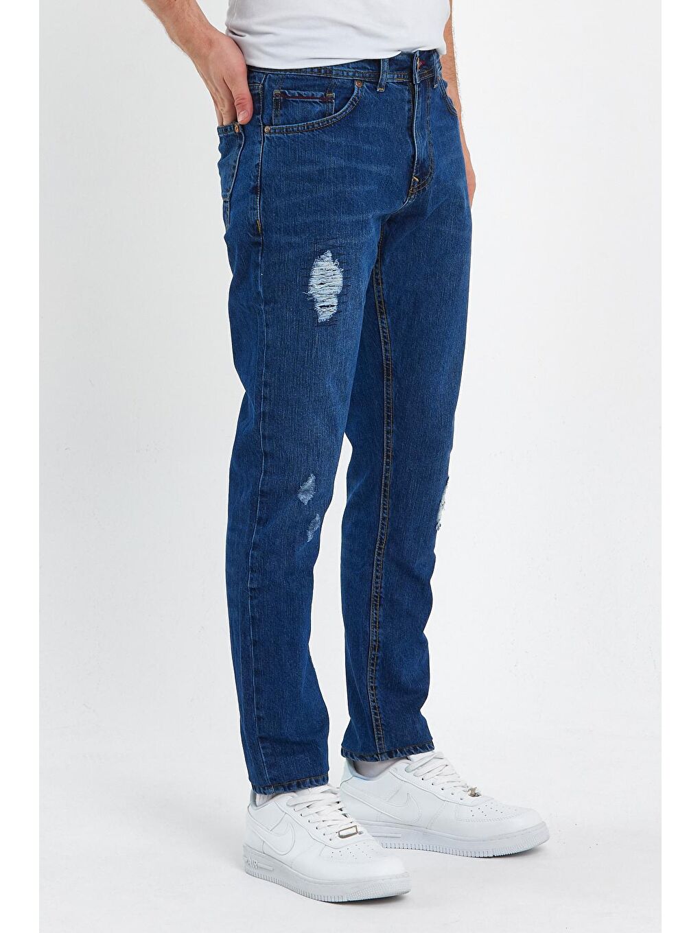 İndigo Santoz 01 Slim Fit Erkek Jean-4