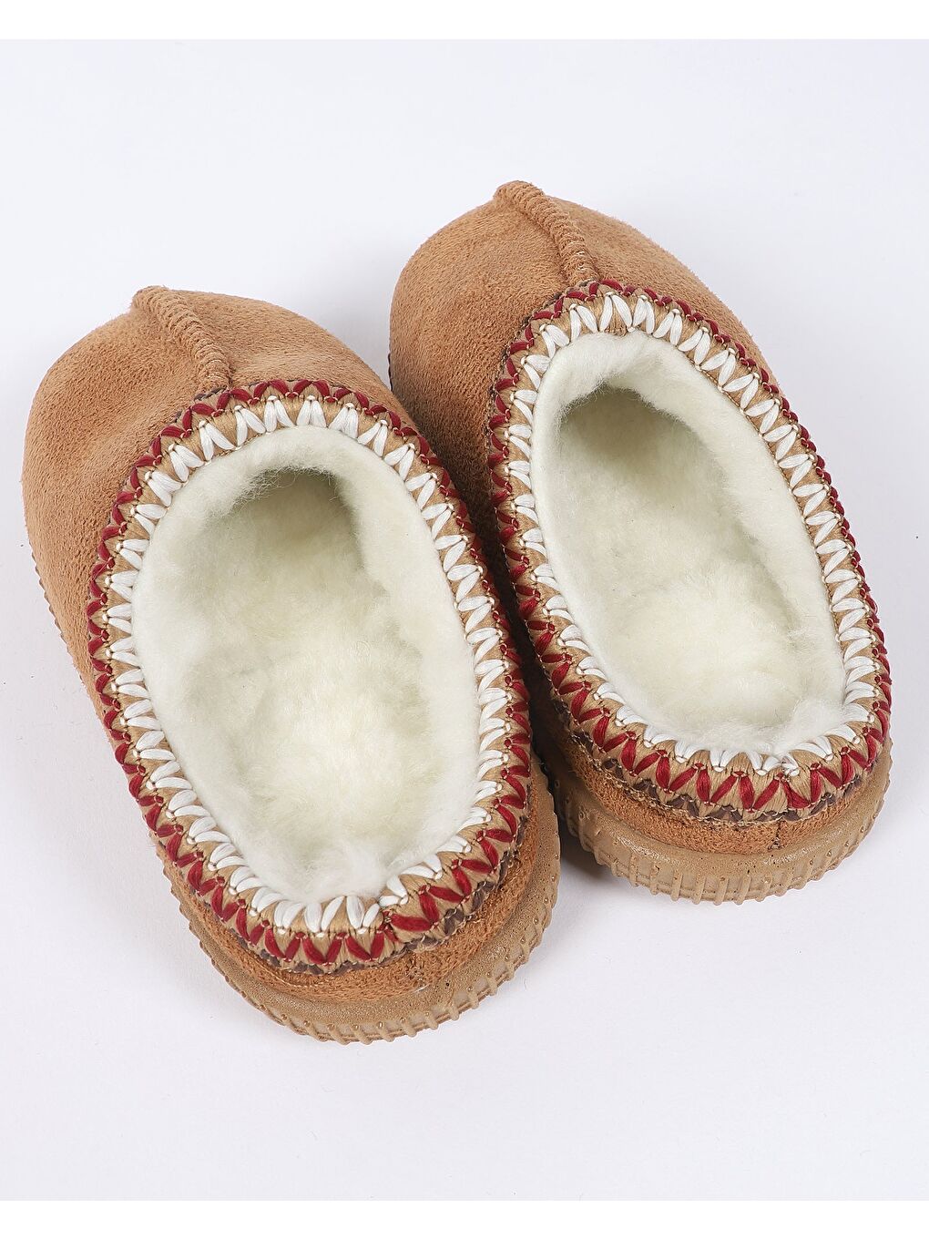 Kahverengi Çocuk Kışlık Camel Ev İçi Ayakkabı - DAX-4