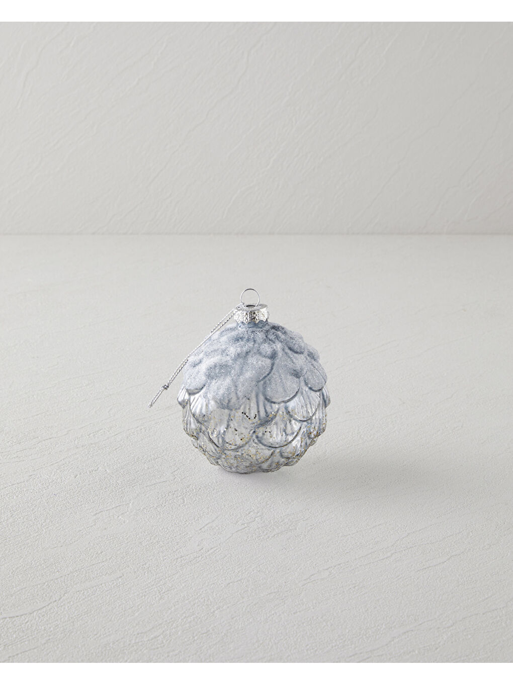 Belinda Yılbaşı Ağaç Süsü 8x8x8 cm Gri-1