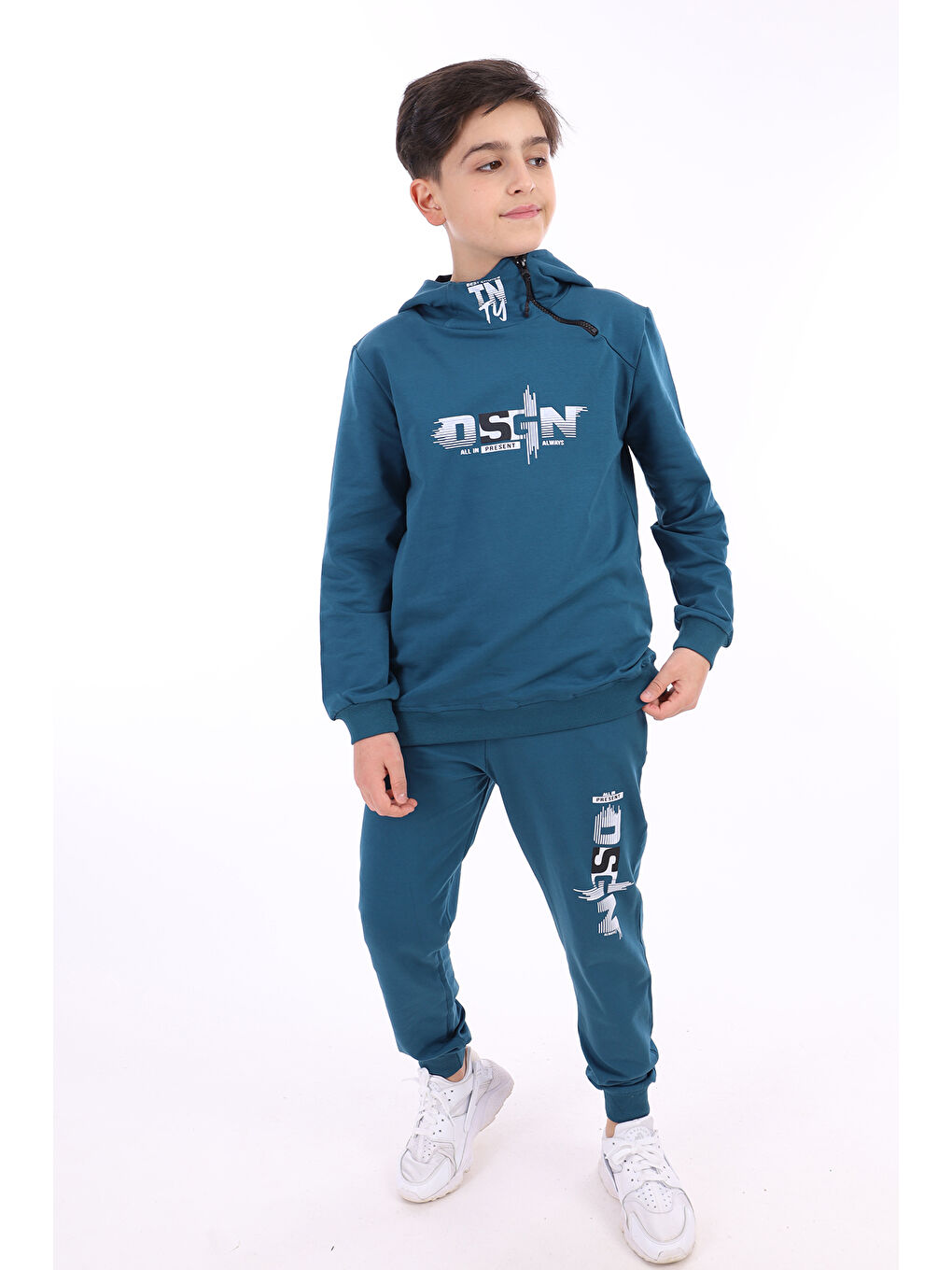 Petrol Erkek Çocuk Baskılı Eşofman Takım-1