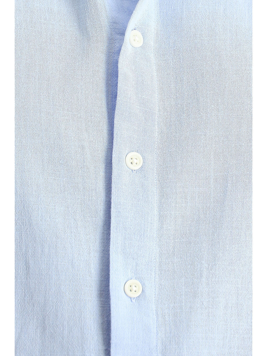 Mavi Kısa Kol Regular Fit Spor Pamuk Düğmeli Yaka %100 Pamuk Gömlek-4