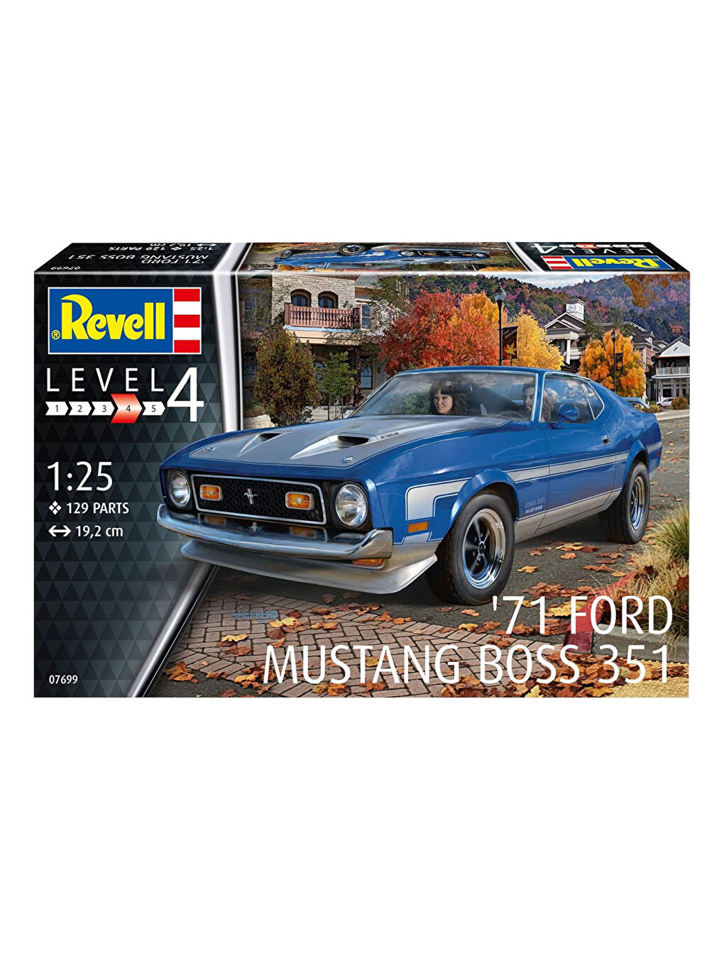 Revell Renksiz Maket Model Set Araba 71 Ford Mustang Boss - 6