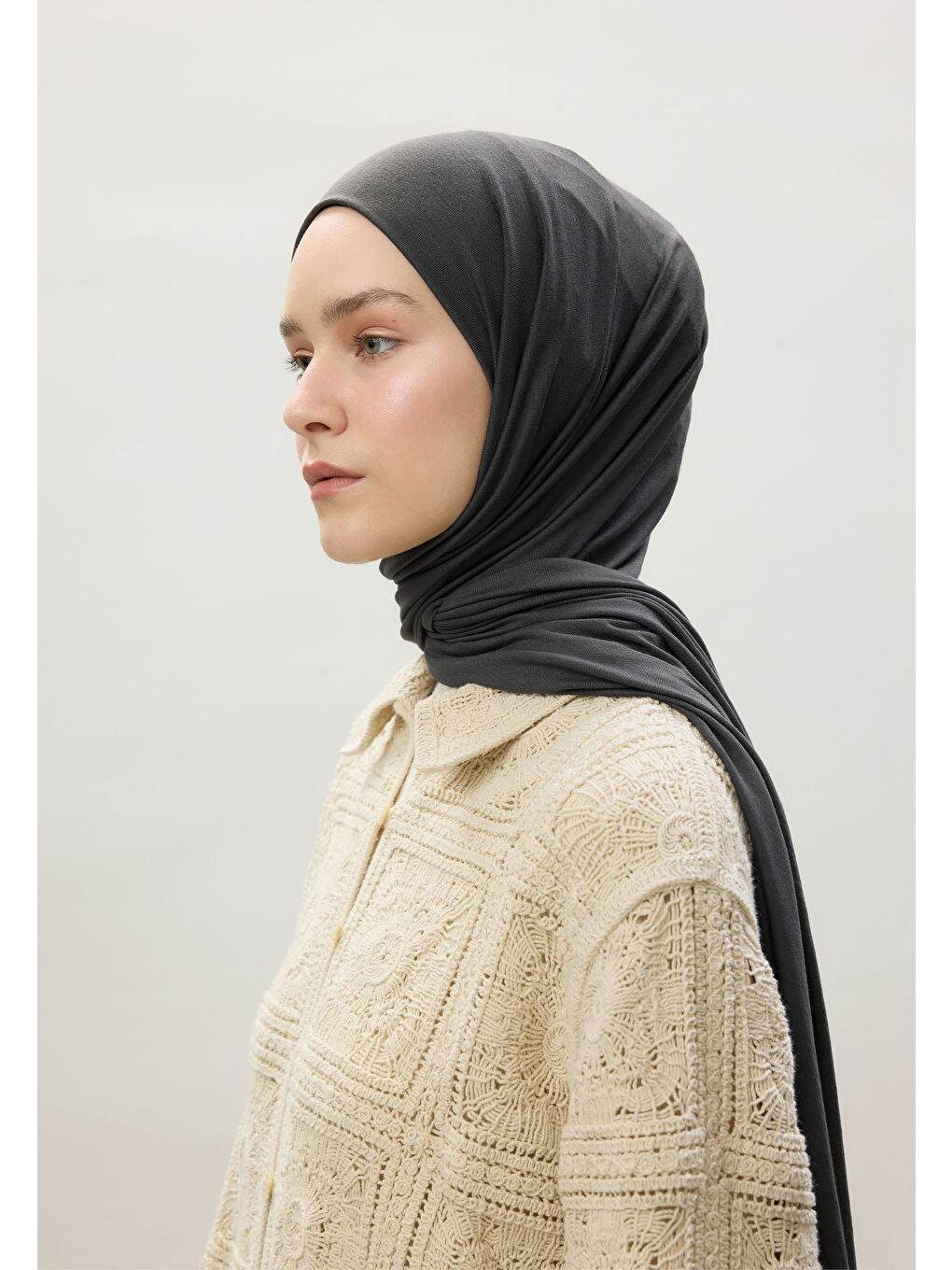 Penye Şal Antrasit-1