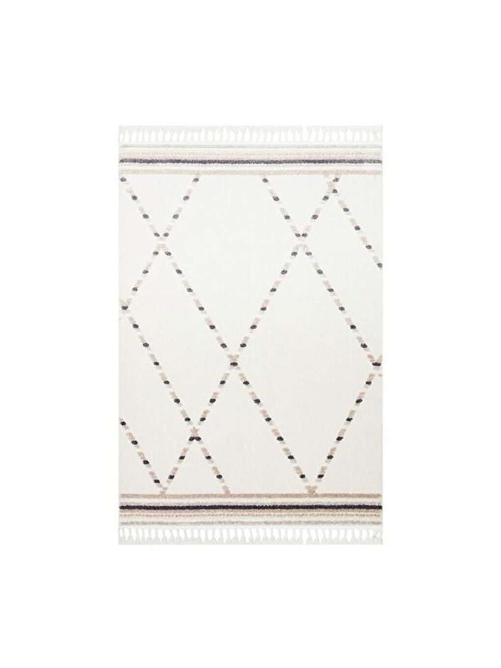 Terazzo White Beige Makine Halısı - Bej - 160x230 cm