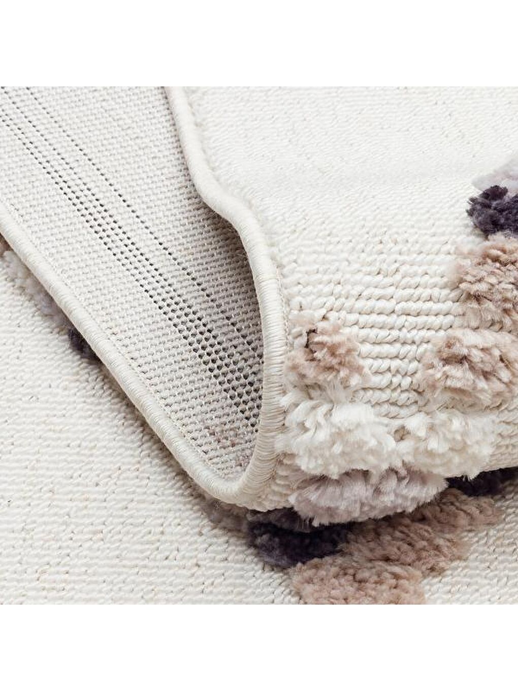 Terazzo White Beige Makine Halısı - Bej - 160x230 cm-2