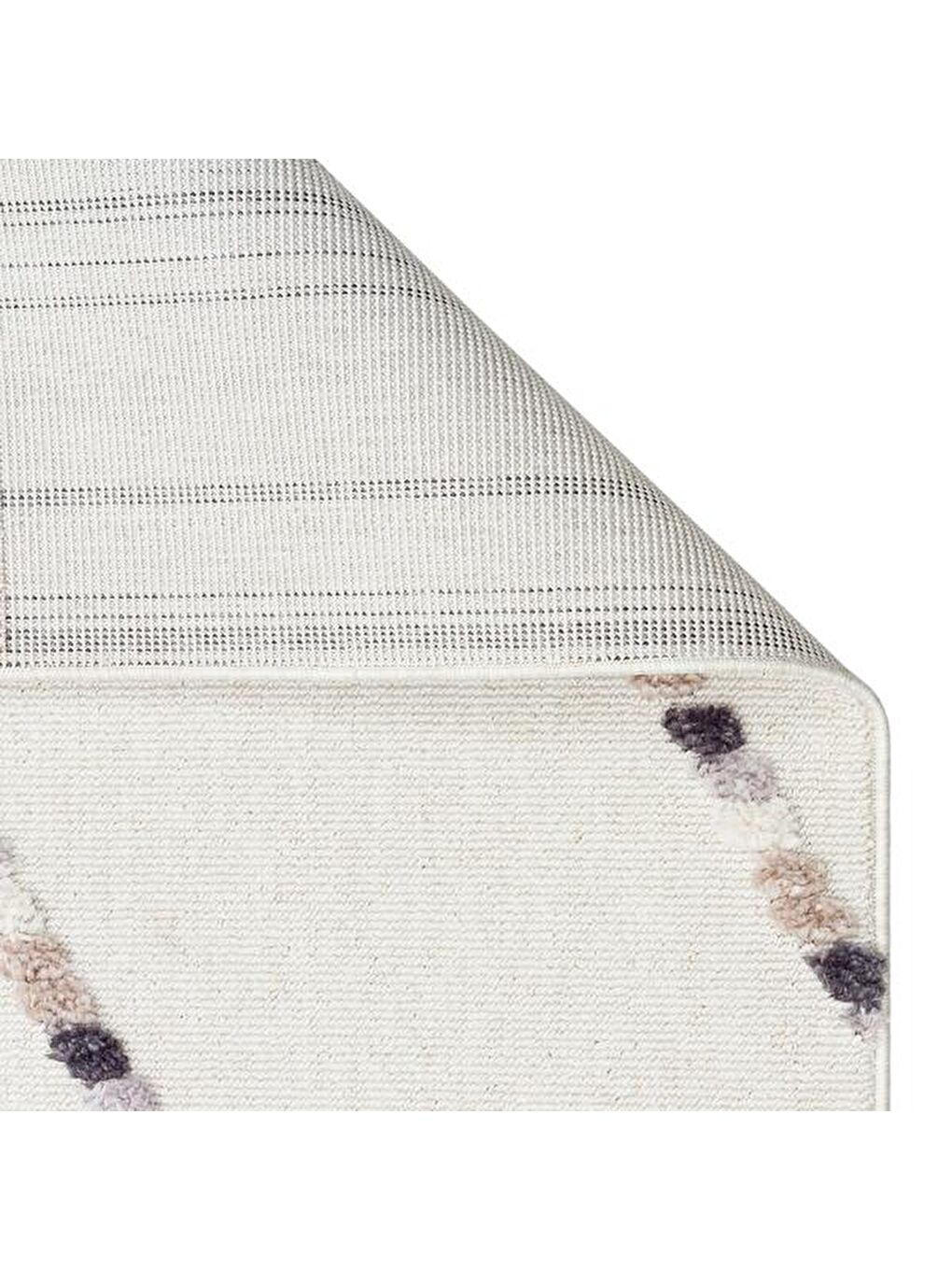 Terazzo White Beige Makine Halısı - Bej - 160x230 cm-3