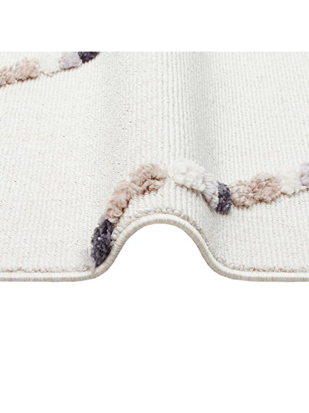 Terazzo White Beige Makine Halısı - Bej - 160x230 cm-5