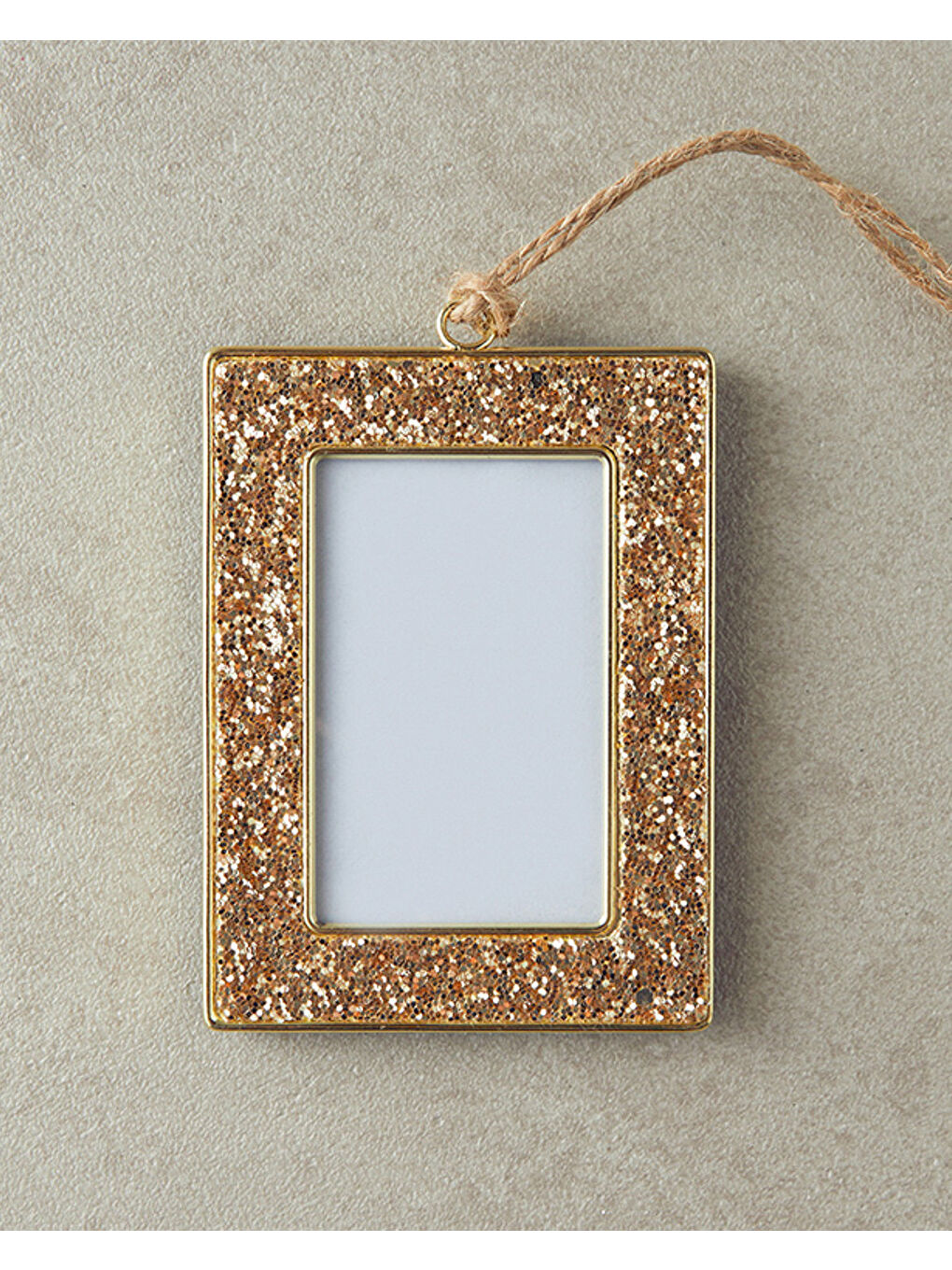 Sarı Glitter &#199;er&#231;eveli Yılbaşı Ağa&#231; S&#252;s&#252; Gold