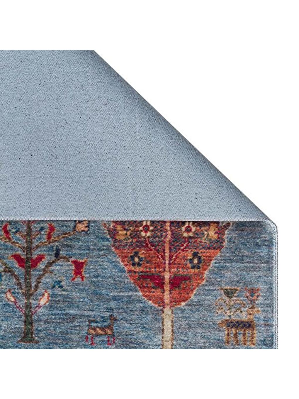 Antique Aqua Makine Halısı - Mavi - 160x230 cm-3