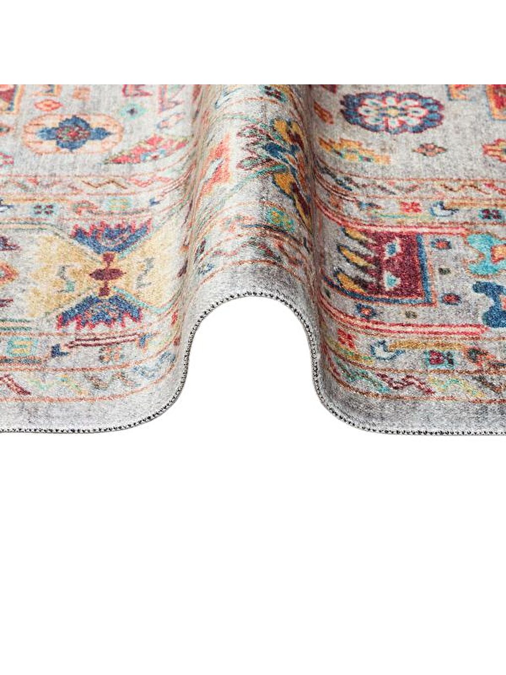 Karışık Antique Aqua Makine Halısı - Renkli - 120x180 cm-1