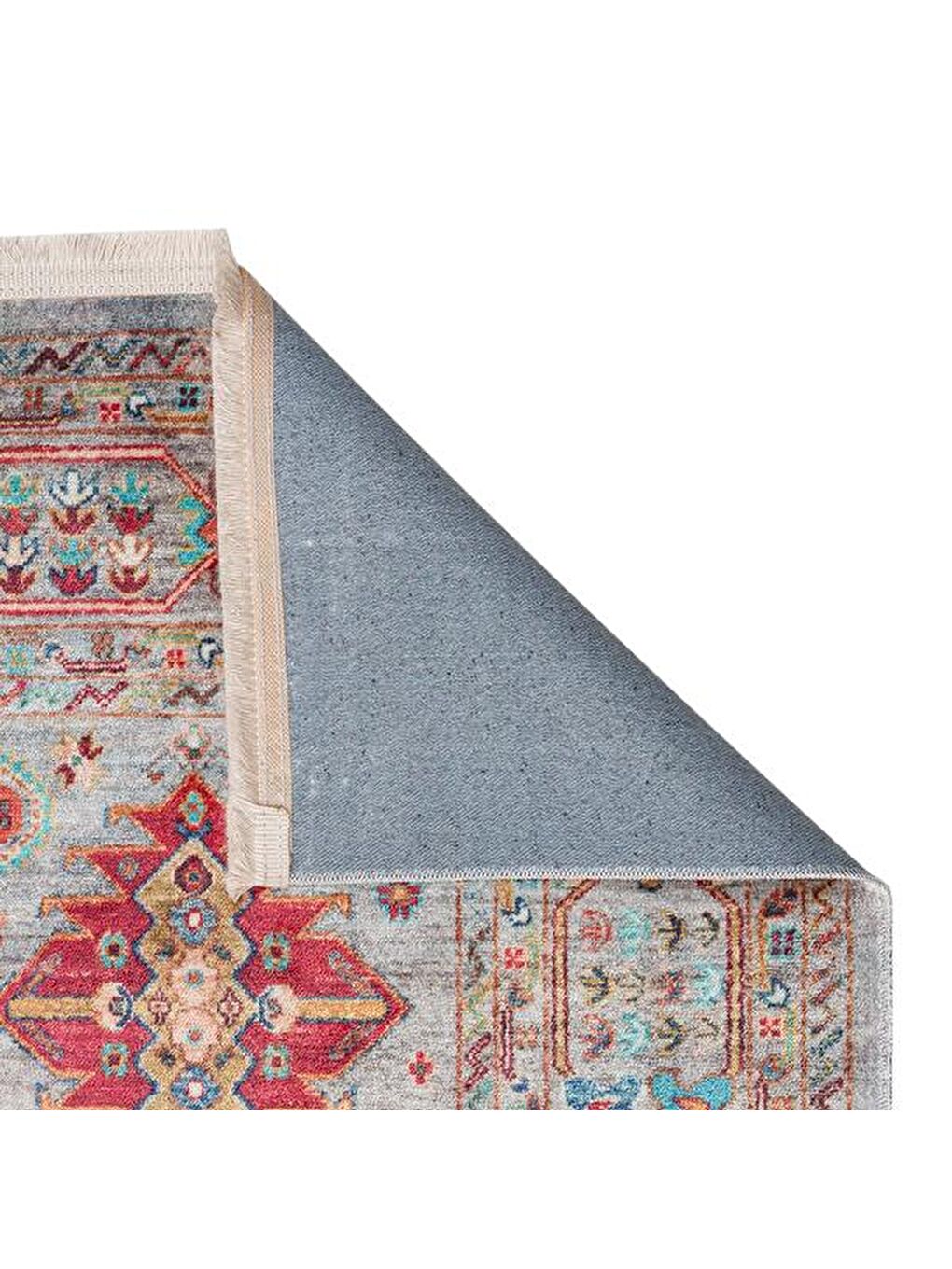 Karışık Antique Aqua Makine Halısı - Renkli - 120x180 cm-4