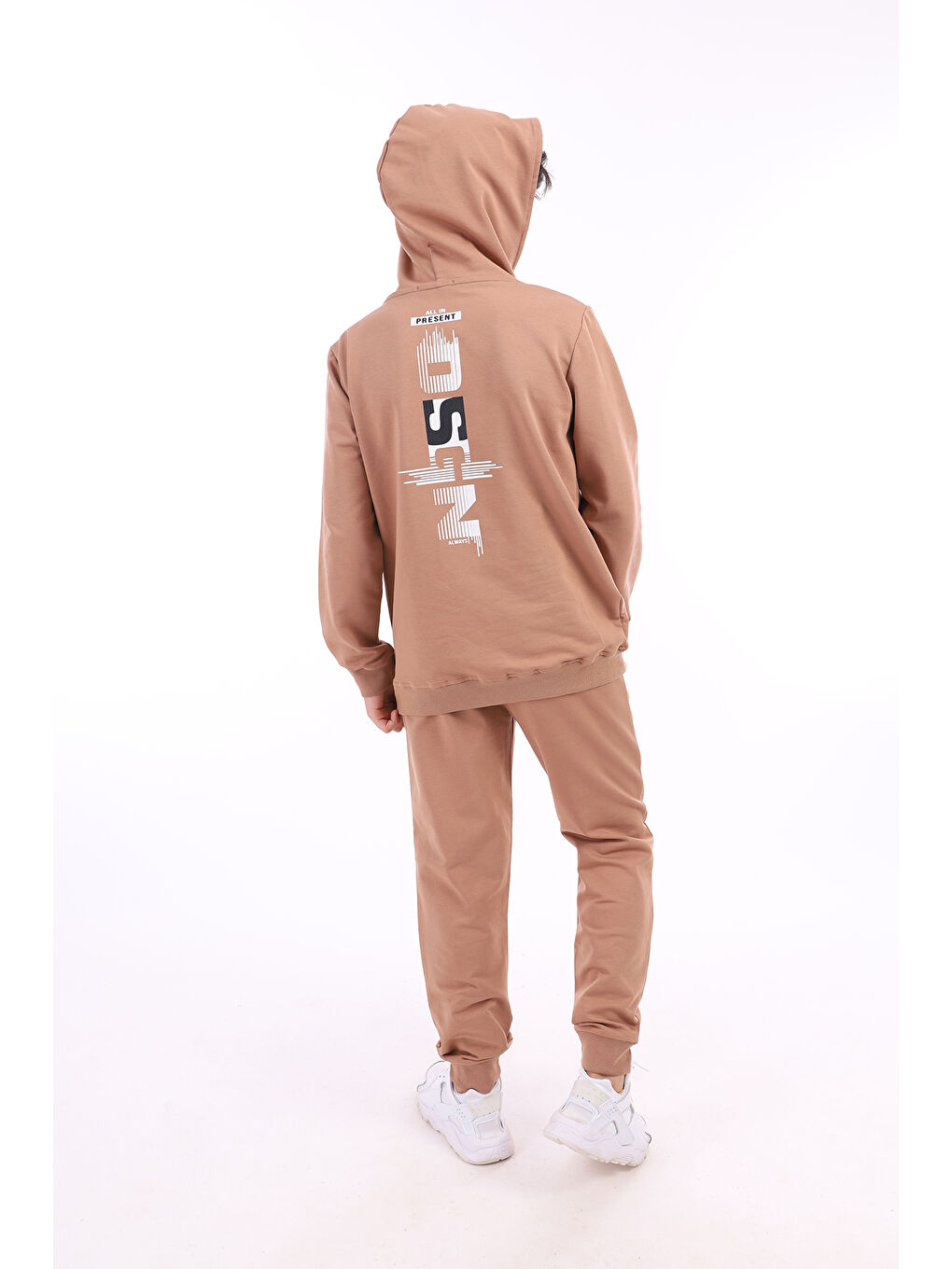 Kahverengi Erkek Çocuk Baskılı Eşofman Takım-1