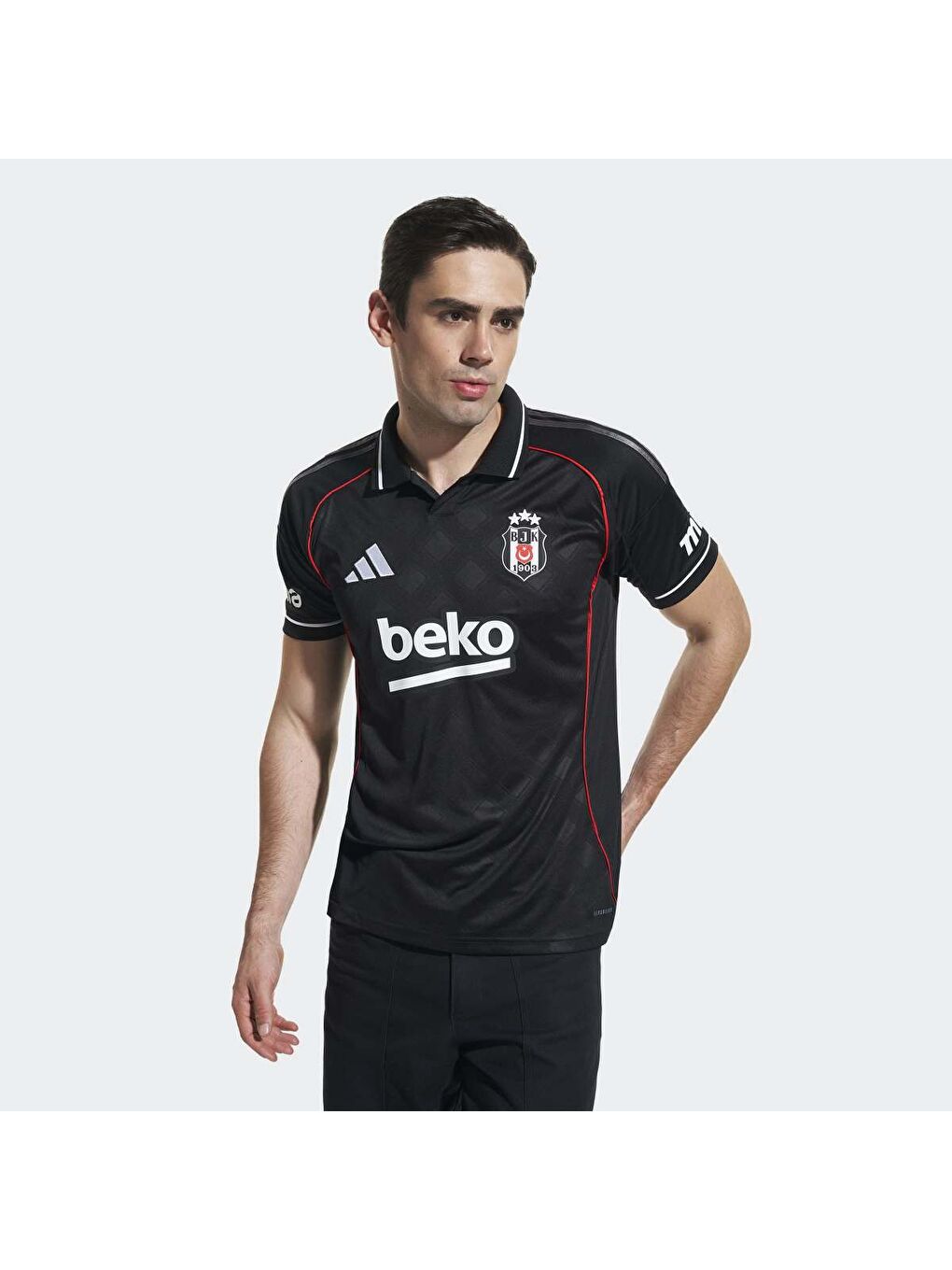 Beşiktaş Third Erkek Siyah Polo Yaka Forma