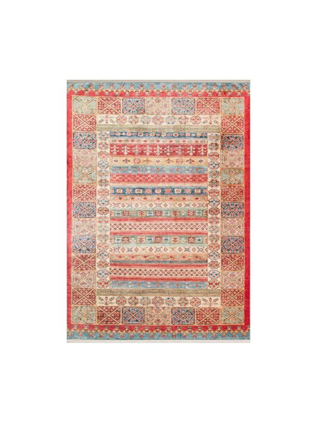 Antique Multi Makine Halısı - Kırmızı - 160x230 cm