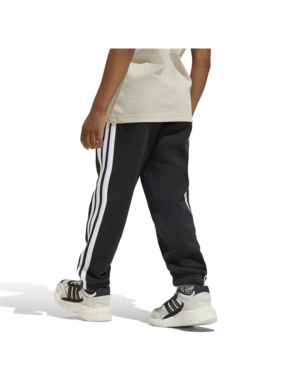 3 Stripes Fleece 240 Çocuk Siyah Eşofman Altı-1