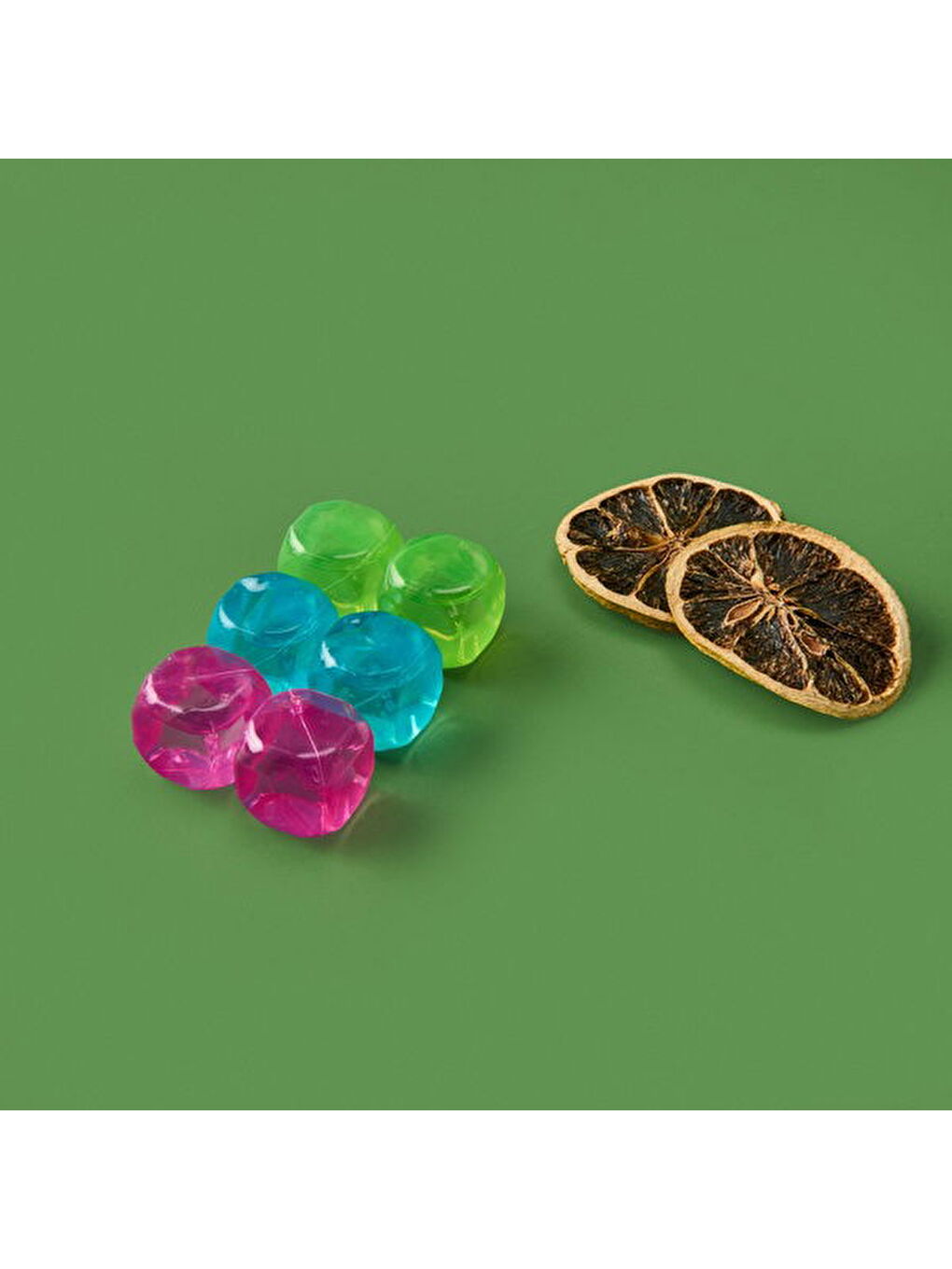 Renksiz Kare 6'lı Plastik Buz Küpü - Renkli-1