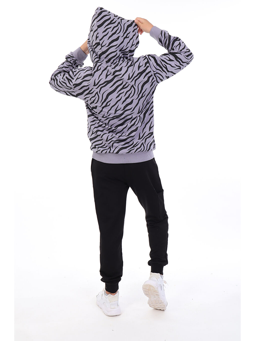 Gri Erkek Çocuk Baskılı Eşofman Takım-2