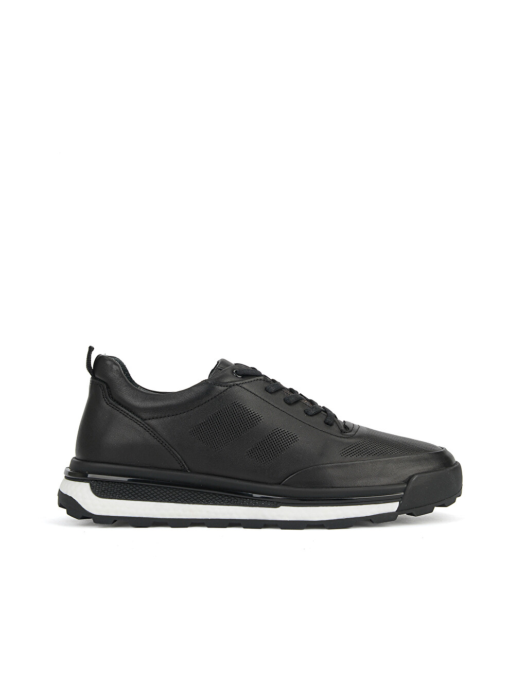 Erkek Hakiki Deri Sneaker 1631053z1763 Siyah