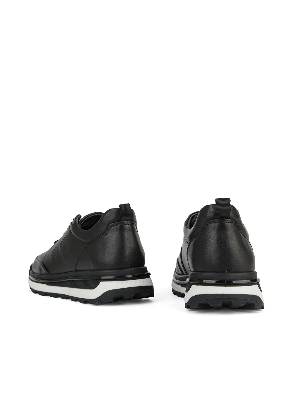 Erkek Hakiki Deri Sneaker 1631053z1763 Siyah-2
