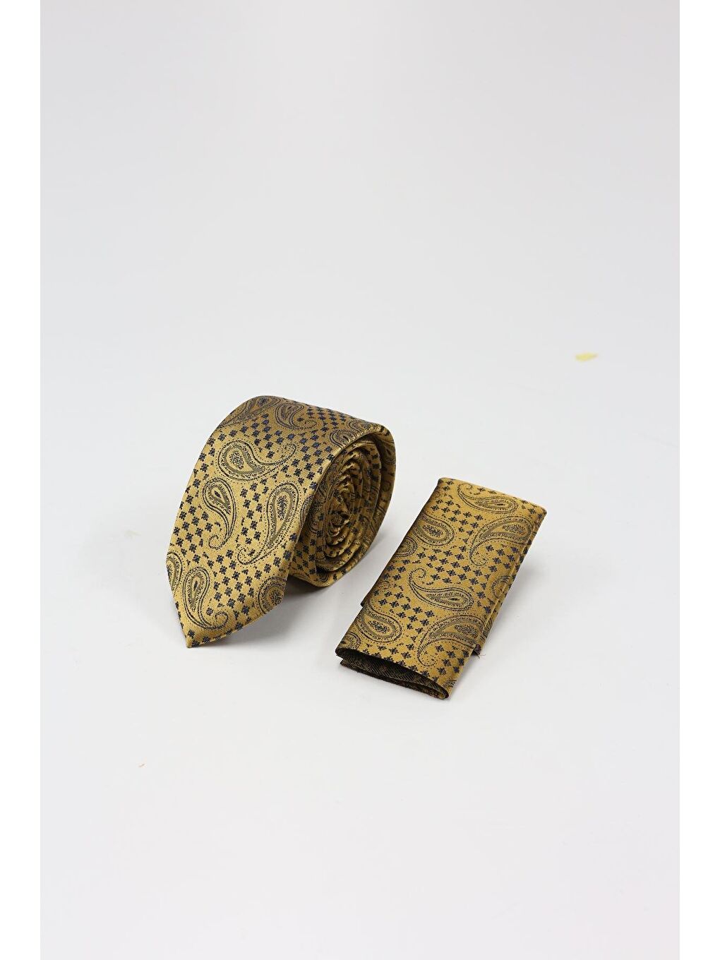 Sarı Desenli Kravat 1090225104