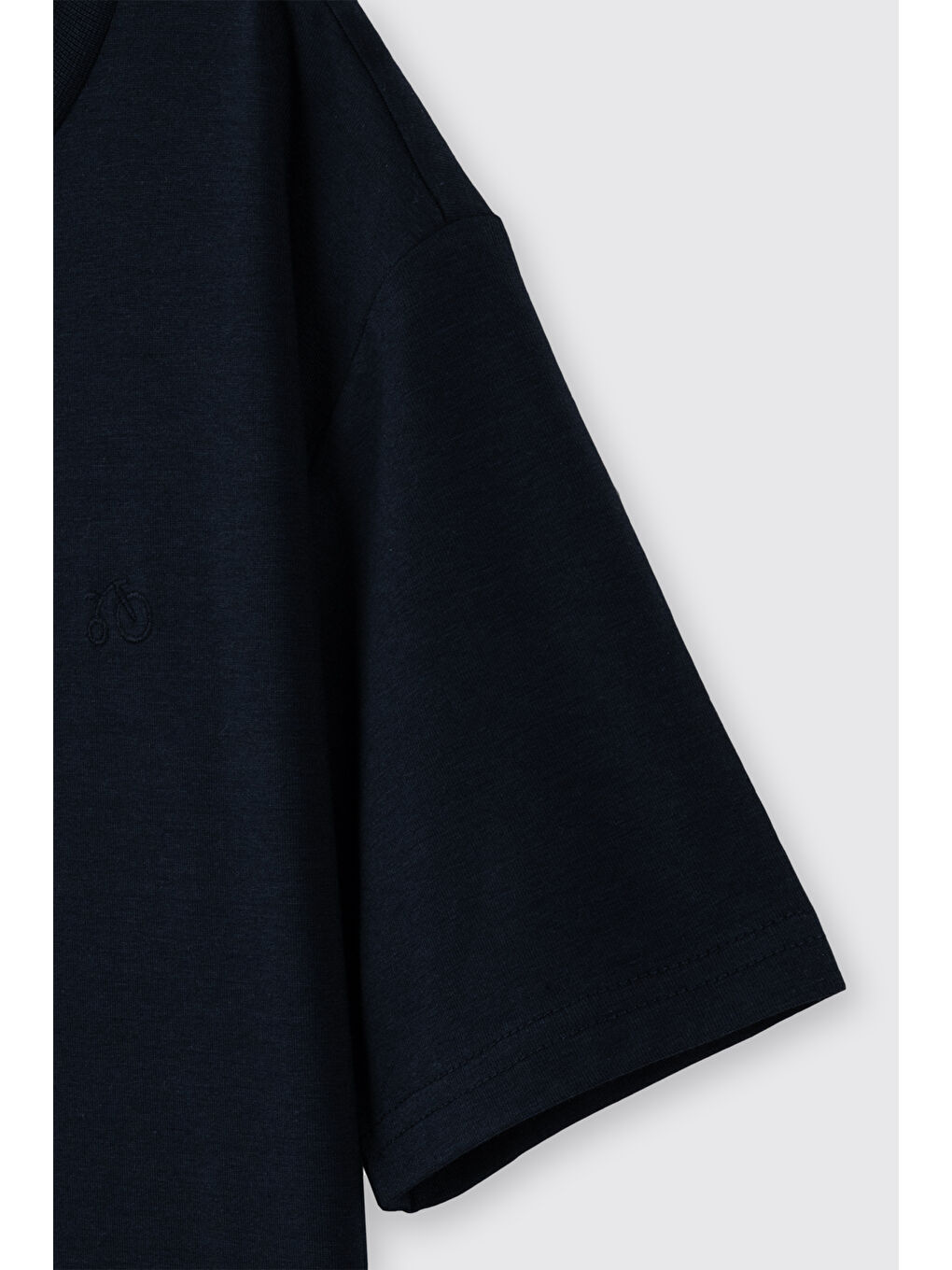 Lacivert Erkek Çocuk Kısa Kollu T-Shirt Beyaz-1