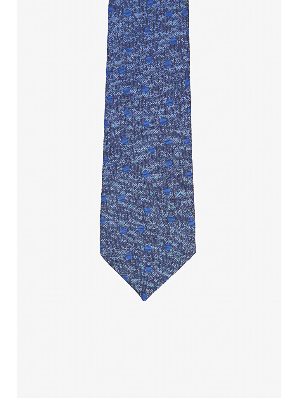 Erkek Mavi-Lacivert Desenli Kravat-1