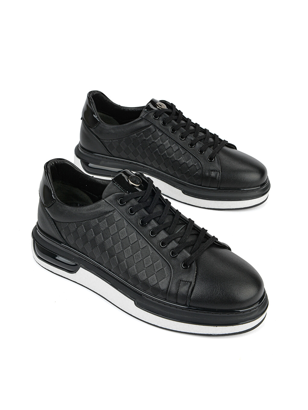 Erkek Hakiki Deri Sneaker 1611057z1012 Siyah-1