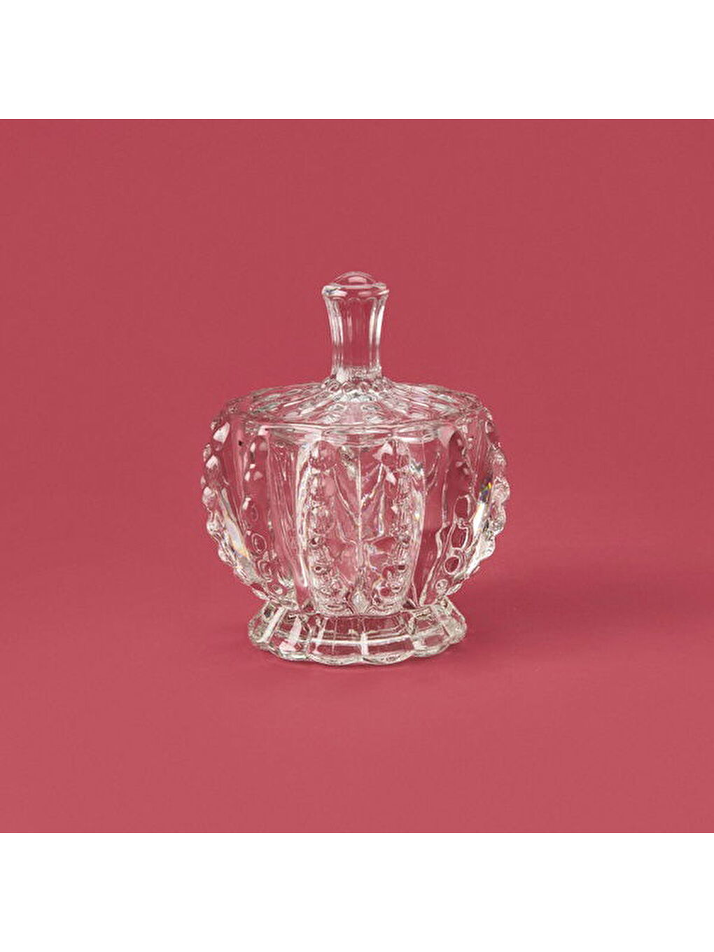 Renksiz Cam Şekerlik - Şeffaf - 3,5 cm-1