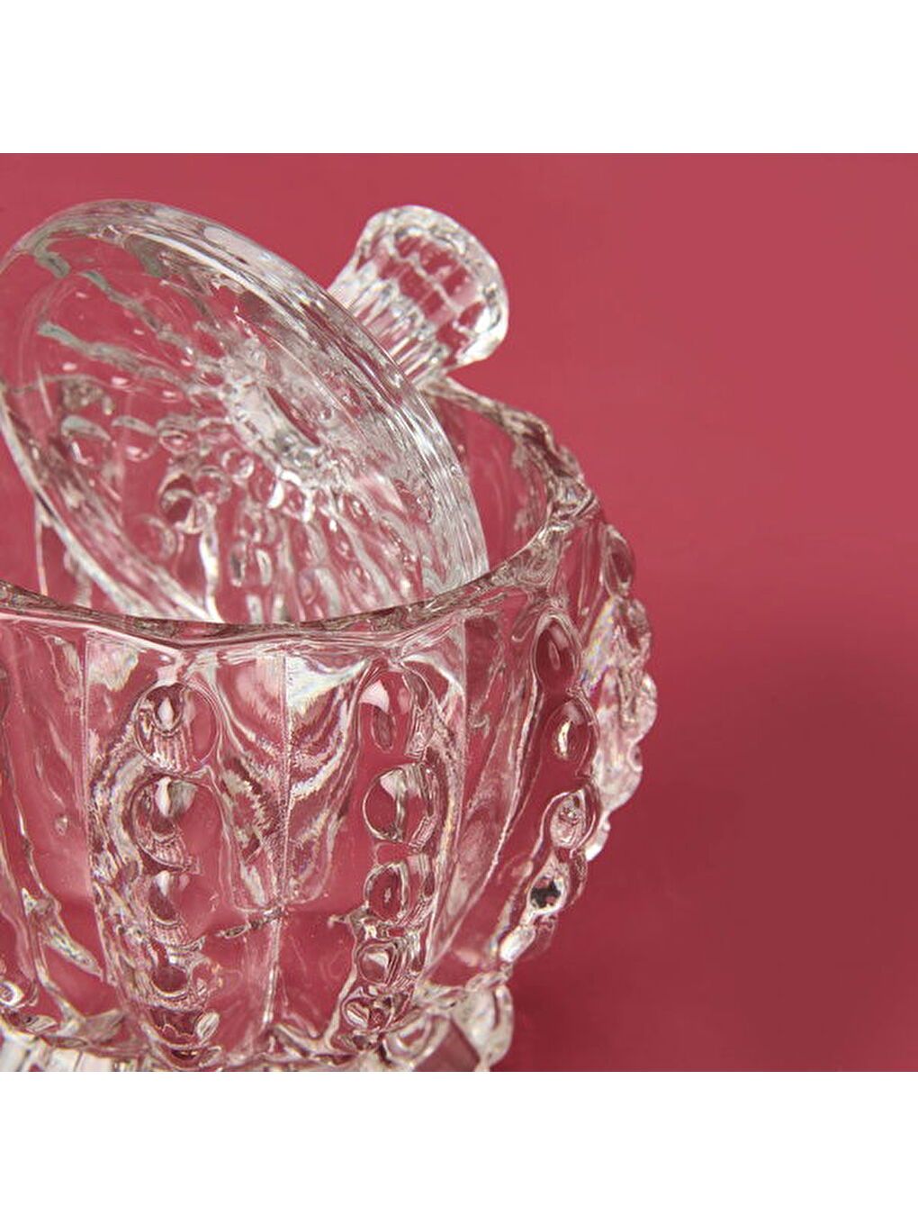 Renksiz Cam Şekerlik - Şeffaf - 3,5 cm-3