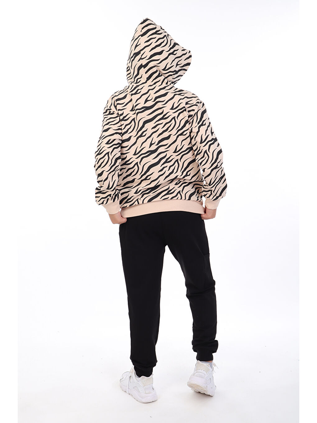 Bej Erkek Çocuk Baskılı Eşofman Takım-2