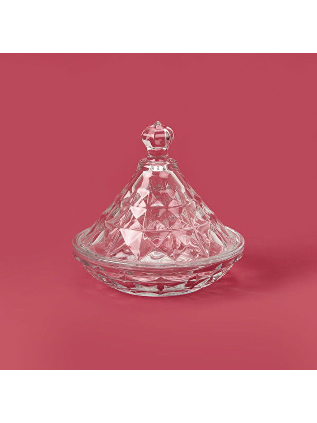 Renksiz Cam Şekerlik - Şeffaf - 6 cm-3