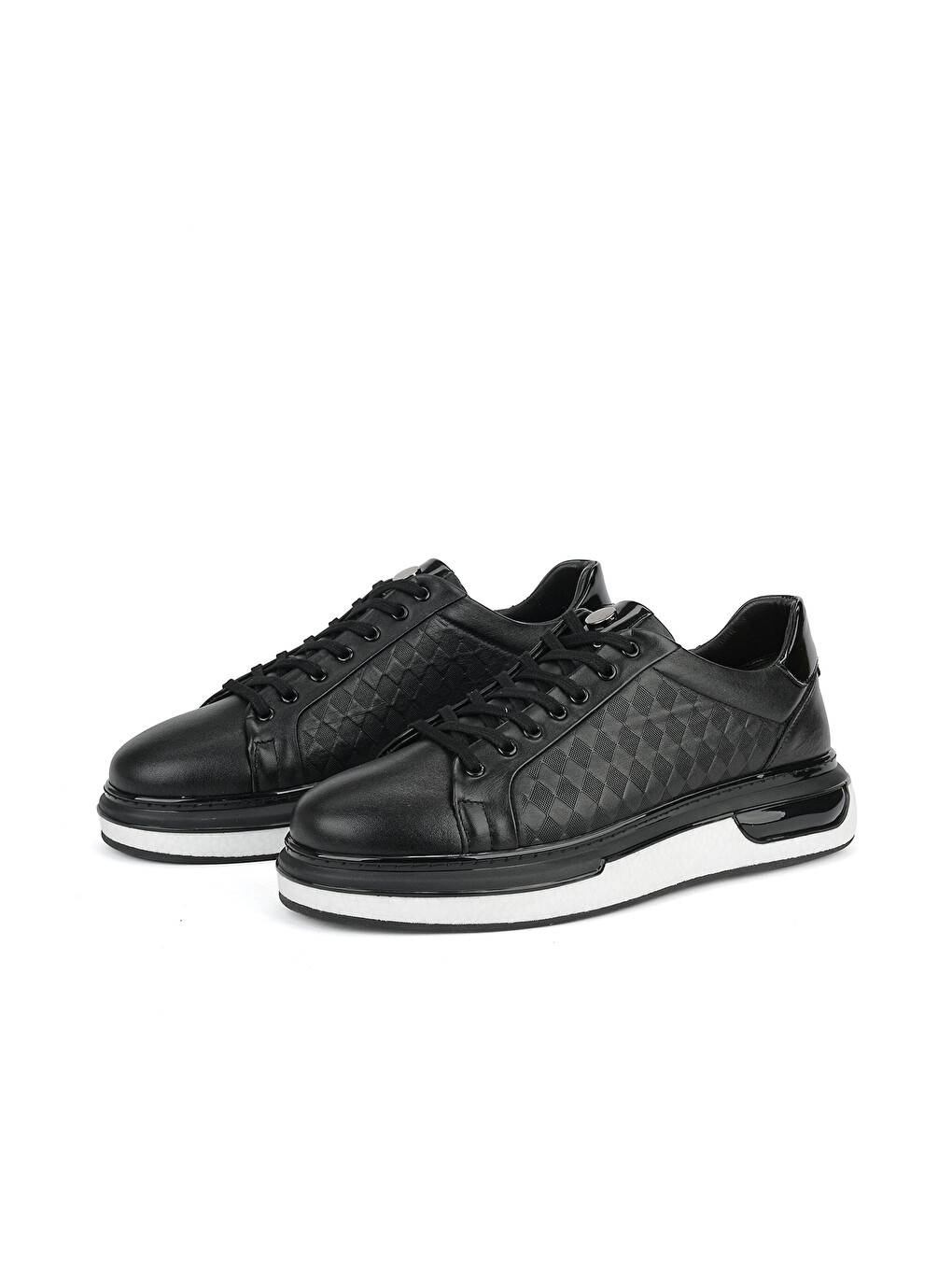 Erkek Hakiki Deri Sneaker 1611057z1012 Siyah-4