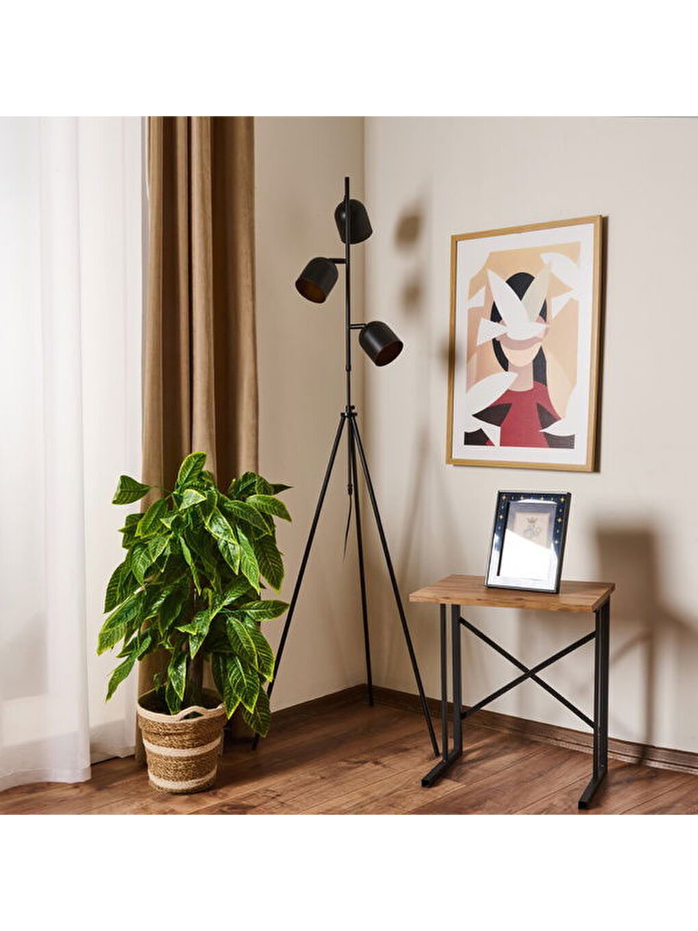 Trey Tripod Lambader - Siyah - 165 cm