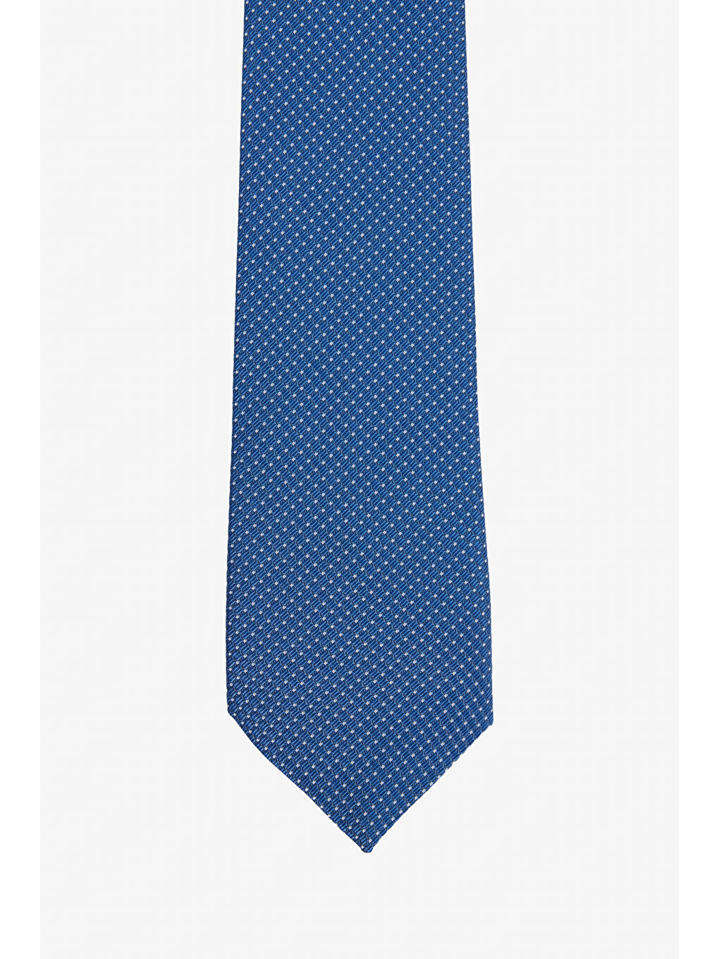 Erkek Mavi-Beyaz Desenli Kravat-1