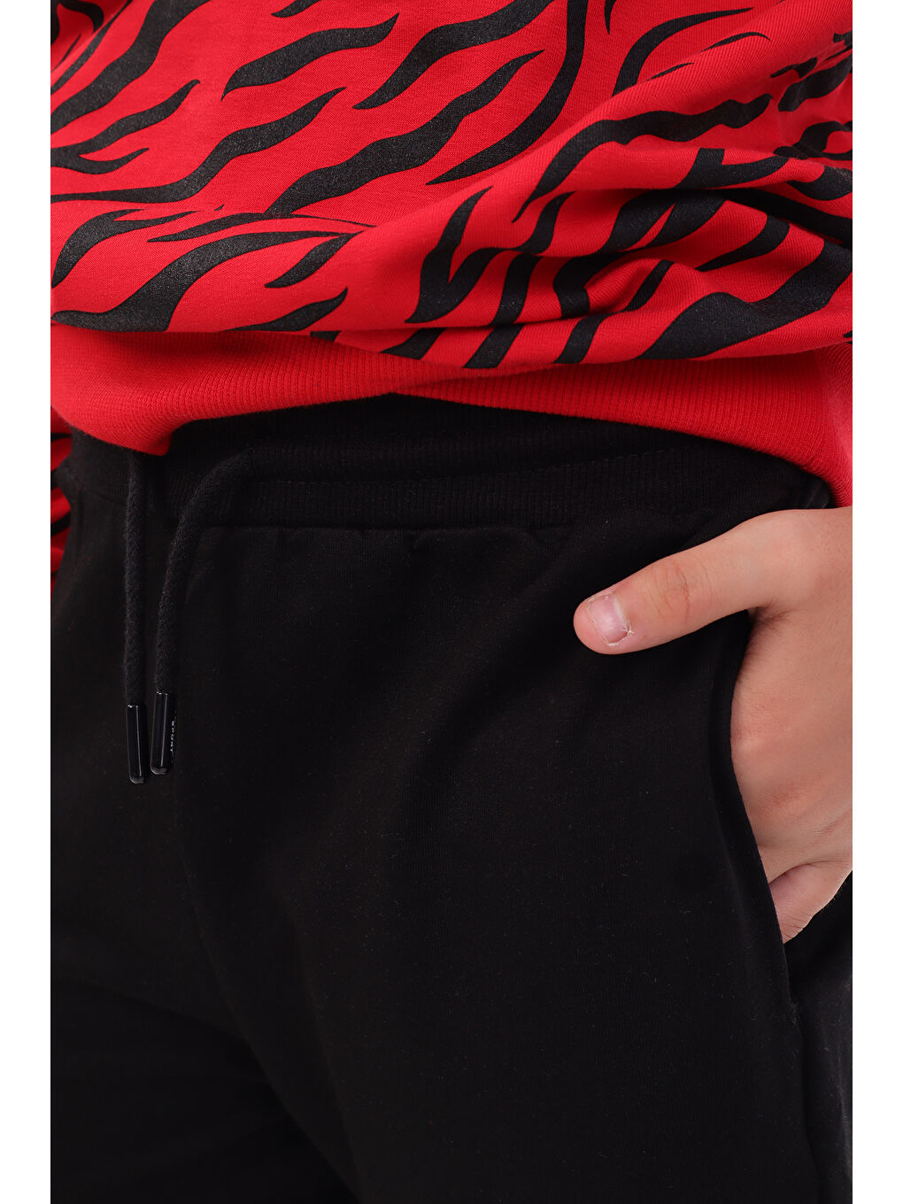 Kırmızı Erkek Çocuk Baskılı Eşofman Takım-3