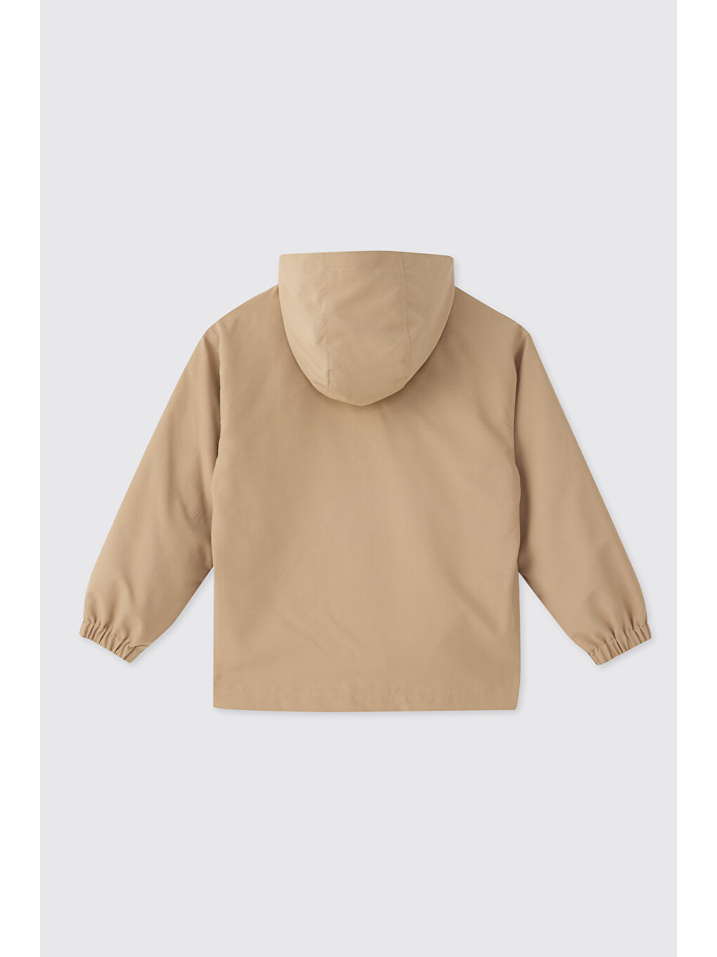 Erkek Çocuk Kapüşonlu Bej Yağmurluk-1